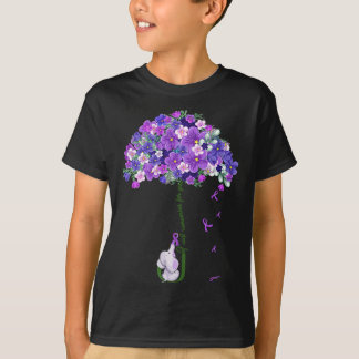 Alzheimer-Weiblichkeit Niedlicher Elefant Ich bin T-Shirt