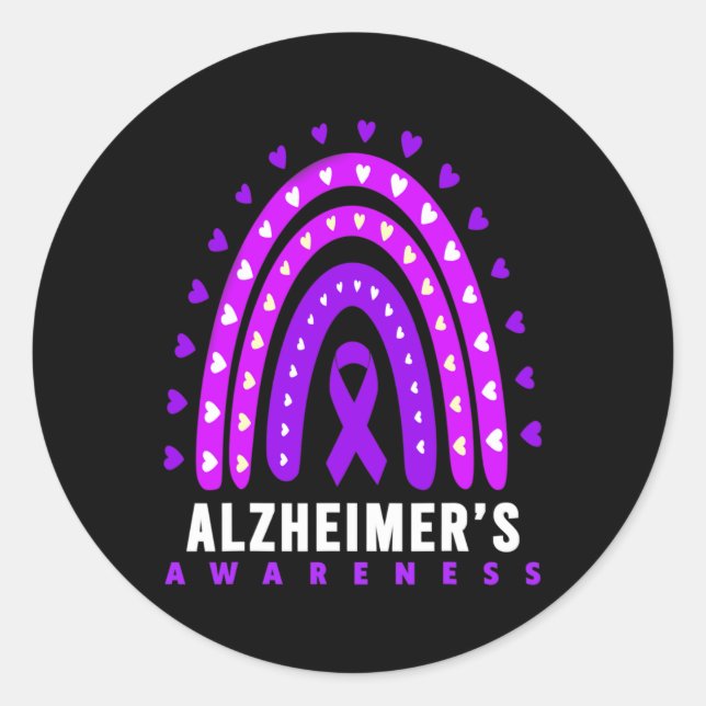 - Alzheimerheimer-Krankheit - Heimer-Bewusstsein Runder Aufkleber (Vorderseite)