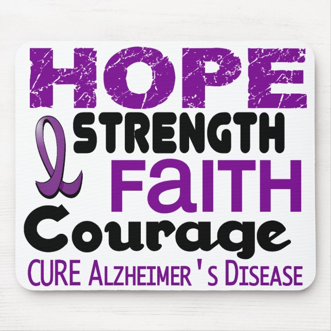 Alzheimerkrankheit HOFFNUNG 3 Mousepad (Vorne)