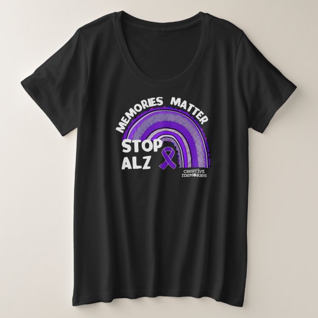 Alzheimer's 2024 Ladys plus T - Shirt (Design vorne)