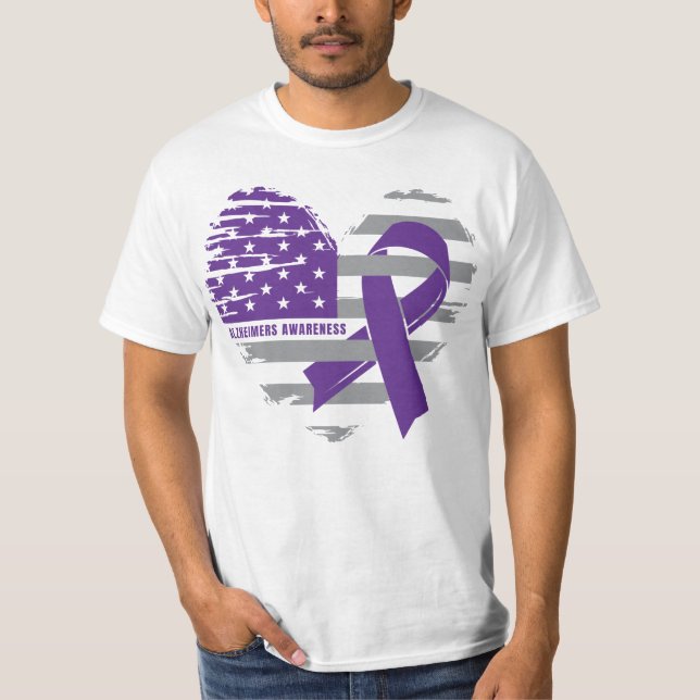 Alzheimers Awareness Adult Tshirt END ALZ Walk T-S (Vorderseite)