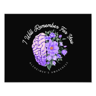 Alzheimer's Awareness, an die ich für Sie denken w Fotodruck