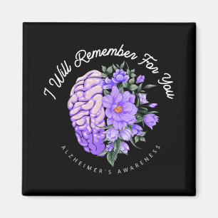 Alzheimer's Awareness, an die ich für Sie denken w Magnet