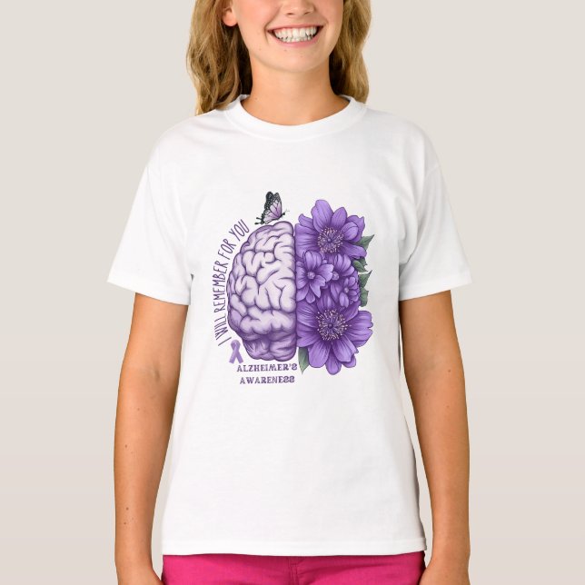 Alzheimer's Awareness, an die ich für Sie denken w T-Shirt (Vorderseite)