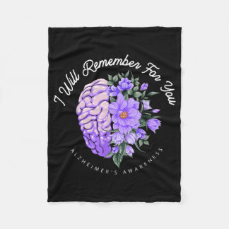 Alzheimer's Awareness, an die ich mich für Sie eri Fleecedecke