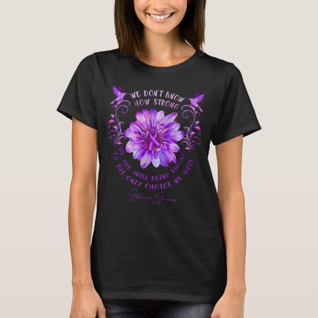 ALZHEIMER'S AWARENESS Blume Wir wissen nicht wie S T-Shirt (Vorderseite)