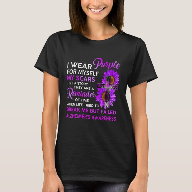 Alzheimer's Awareness, das ich für mich selbst Sun T-Shirt (Vorderseite)