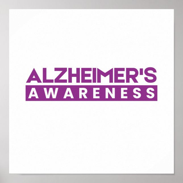 Alzheimer's Awareness Dementia Poster (Vorne)