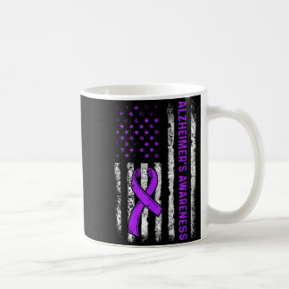 Alzheimer's awareness fight american usa flag kaffeetasse