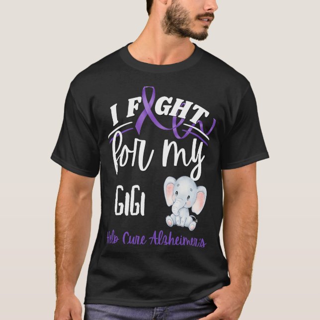 Alzheimer's Awareness I Fight For Gigi Alzheimer's T-Shirt (Vorderseite)
