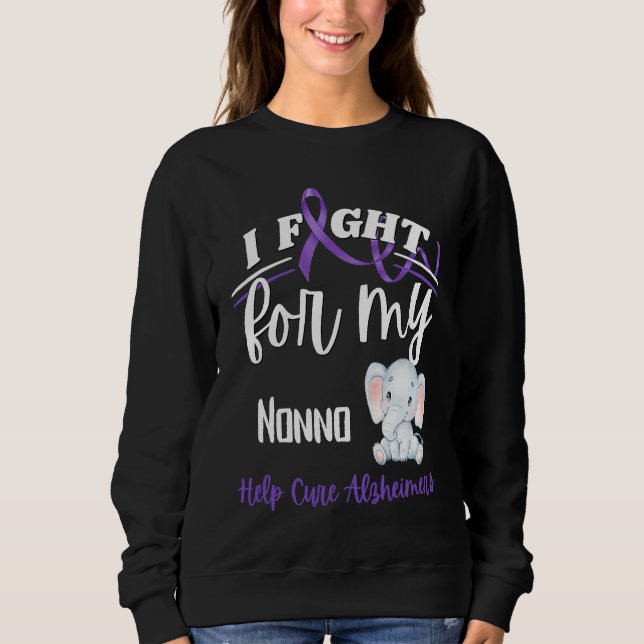 Alzheimer's Awareness I Fight For Nonno Alzheimer' Sweatshirt (Vorderseite)