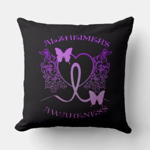 Alzheimers Awareness Lila Butterfells Pillow 2 Kissen