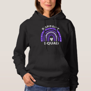 Alzheimer's Awareness Lila Rainbow Support Squad Hoodie