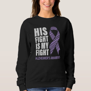 Alzheimer's Awareness Lila Ribbon Dementia Mama D Sweatshirt