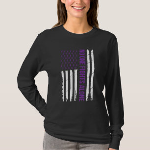 Alzheimer's Awareness Lila Ribbon Dementia Mama D T-Shirt