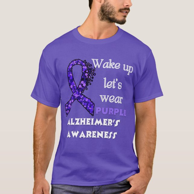 Alzheimer's Awareness Lila T-Shirt (Vorderseite)