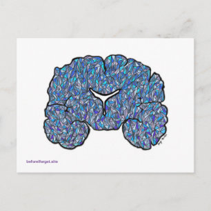 Alzheimer's Awareness Postcard - Blau Postkarte