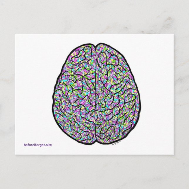 Alzheimer's Awareness Postcard Postkarte (Vorderseite)