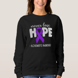 Alzheimers Awareness Ribbon Lila nie verlieren Hof Sweatshirt
