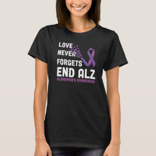 Alzheimer's Awareness Ribbon Lila Schmetterlinge T-Shirt