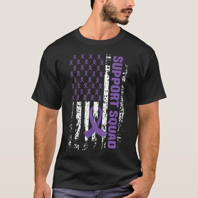 Alzheimer's Awareness Shirt Unterstützung Squad Al (Vorderseite)