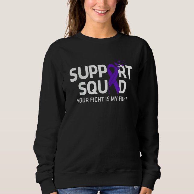 Alzheimers Awareness Support Squad Alzheimers Awar Sweatshirt (Vorderseite)