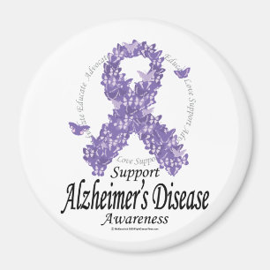 Alzheimers Band der Schmetterlinge Magnet