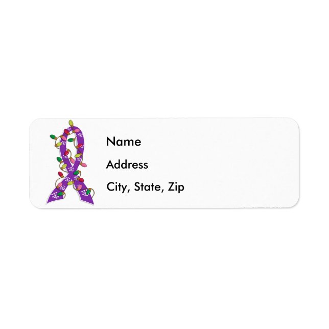 Alzheimer's Disease Christmas Lights Ribbon (Vorne)