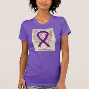 Alzheimer's Disease Lila Awareness Ribbon Shirt