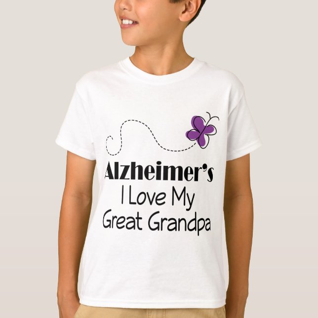 Alzheimers I Liebe mein großer Großvater T-Shirt (Vorderseite)