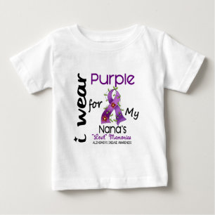 Alzheimers Krankheit trage ich Lila für meine Nana Baby T-shirt