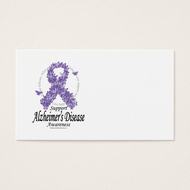 Alzheimers Ribbon aus Schmetterlingen (Vorderseite)