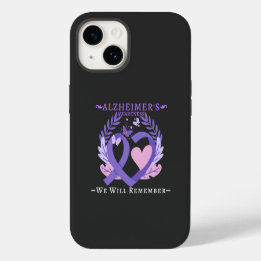 Alzheimer's Ribbon bekämpfen Demenz Bewusstsein iPhone 14 Hülle