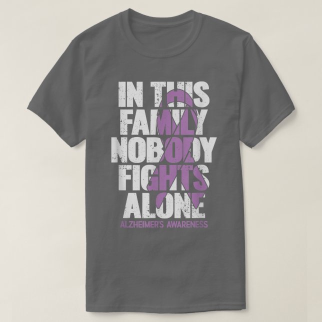 Alzheimers Shirt American Flag End Alz Alzheimer (Design vorne)