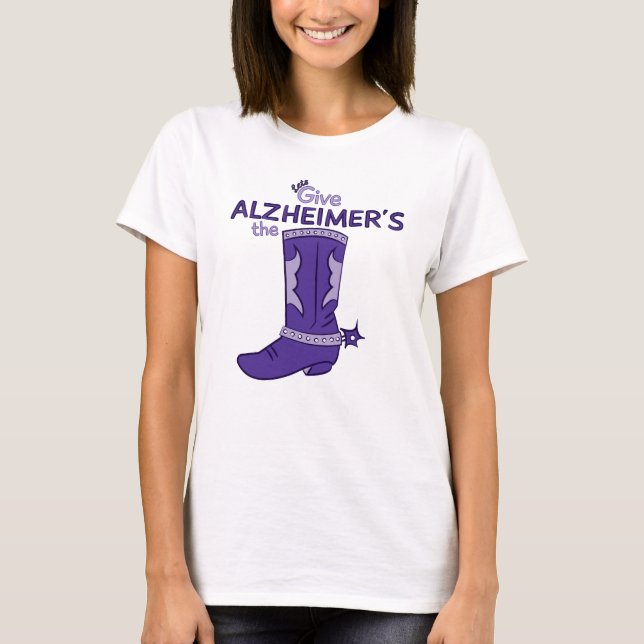 Alzheimers Stiefel-Shirt #1 T-Shirt (Vorderseite)