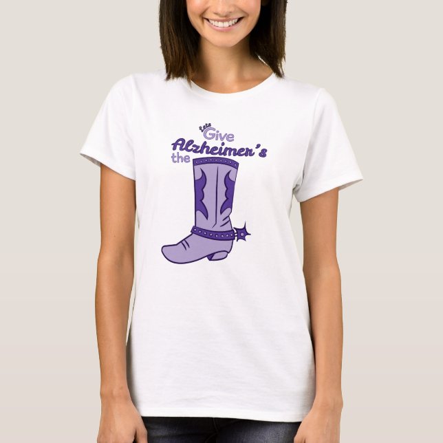 Alzheimers Stiefel-Shirt #2 T-Shirt (Vorderseite)