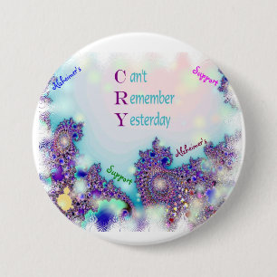 Alzheimers Stützknopf Button