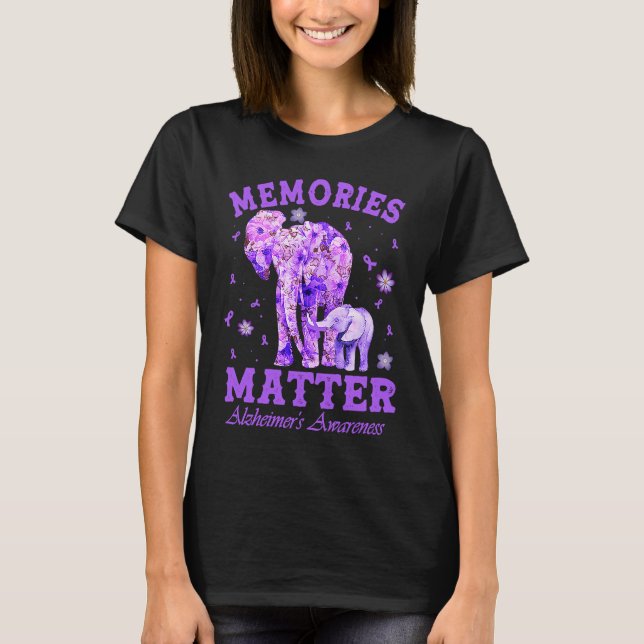 Alzheimeru2019s Awareness Memories Matter Purple E T-Shirt (Vorderseite)