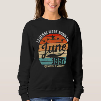 Am 19. Juni waren Vintagen 25. Geburtstagslegenden Sweatshirt
