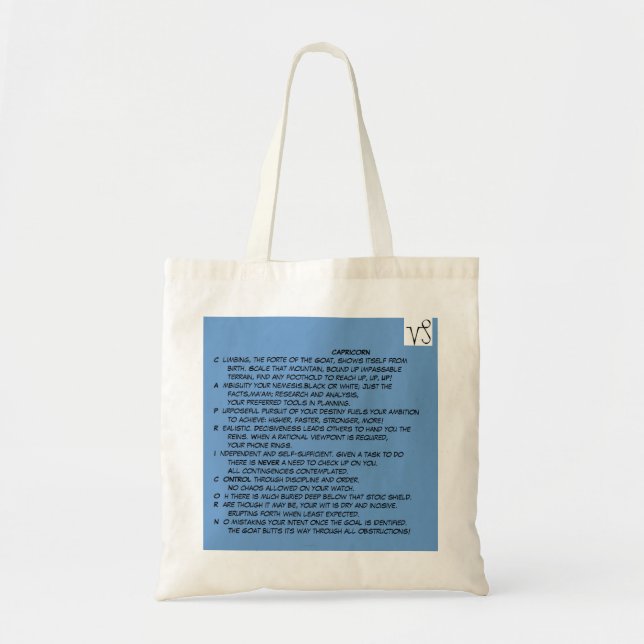 am 22. Dezember - 19. Januar Tasche der Tasche (Vorne)