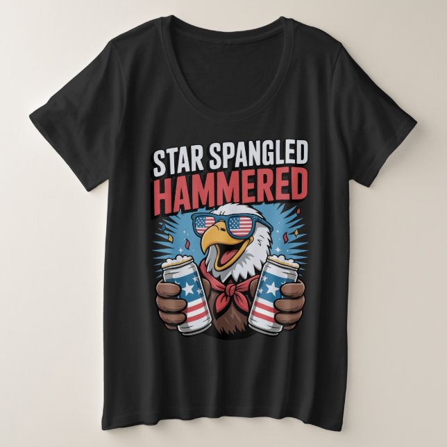 Am 4. Juli 2010 präsentiert sich das Design für Fr Große Größe T-Shirt (Design vorne)