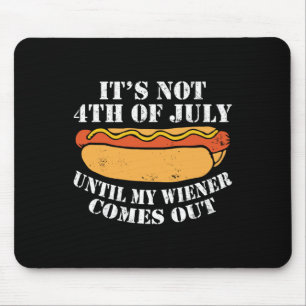 Am 4. Juli, bis meine Dackel die Wurst bekommt Mousepad