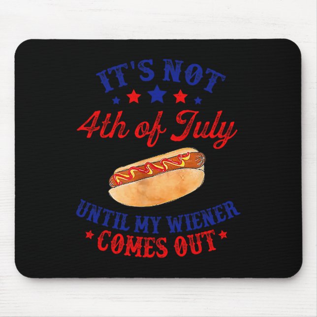 Am 4. Juli, bis meine Dackel kommt Mousepad (Vorne)