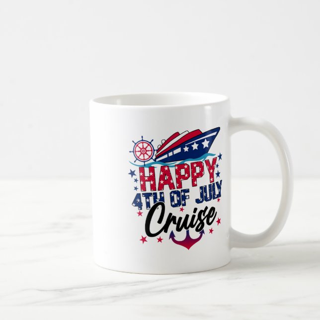 Am 4. Juli Cruise Patriotic American Cruisi Kaffeetasse (Rechts)