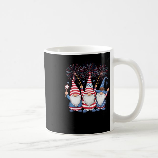 Am 4. Juli feiern amerikanische Gnome Unabhängigke Kaffeetasse (Rechts)