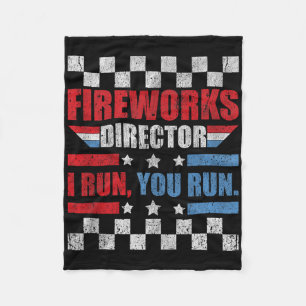 Am 4. Juli Feuerwerk Direktor Ich leite Sie laufen Fleecedecke
