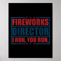 Am 4. Juli Feuerwerk Direktor Ich leite Sie laufen