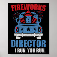 Am 4. Juli Feuerwerk Direktor Ich leite Sie laufen