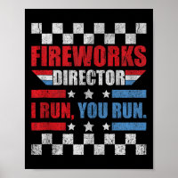 Am 4. Juli Feuerwerk Direktor Ich leite Sie laufen