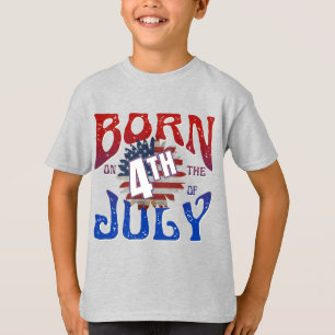 AM 4. JULI GEBOREN T-Shirt